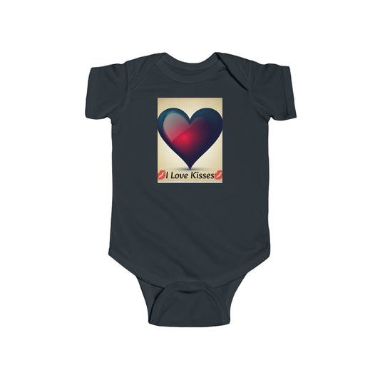 Infant Onesie - I love Kisses 100% cotton