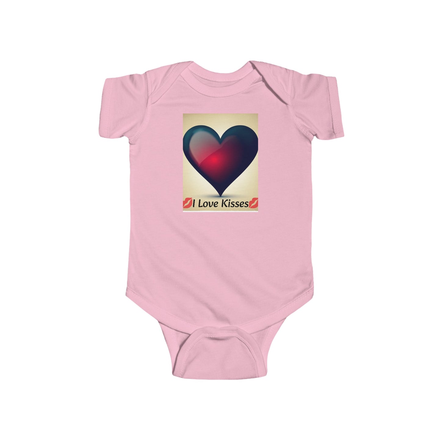 Infant Onesie - I love Kisses 100% cotton