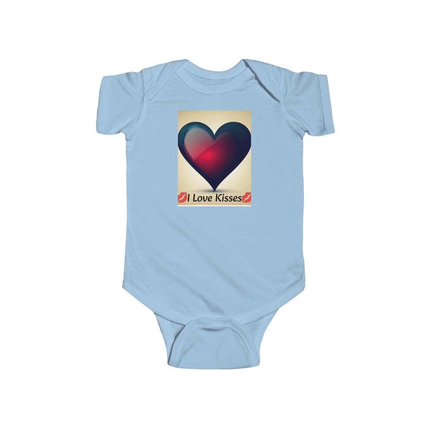 Infant Onesie - I love Kisses 100% cotton