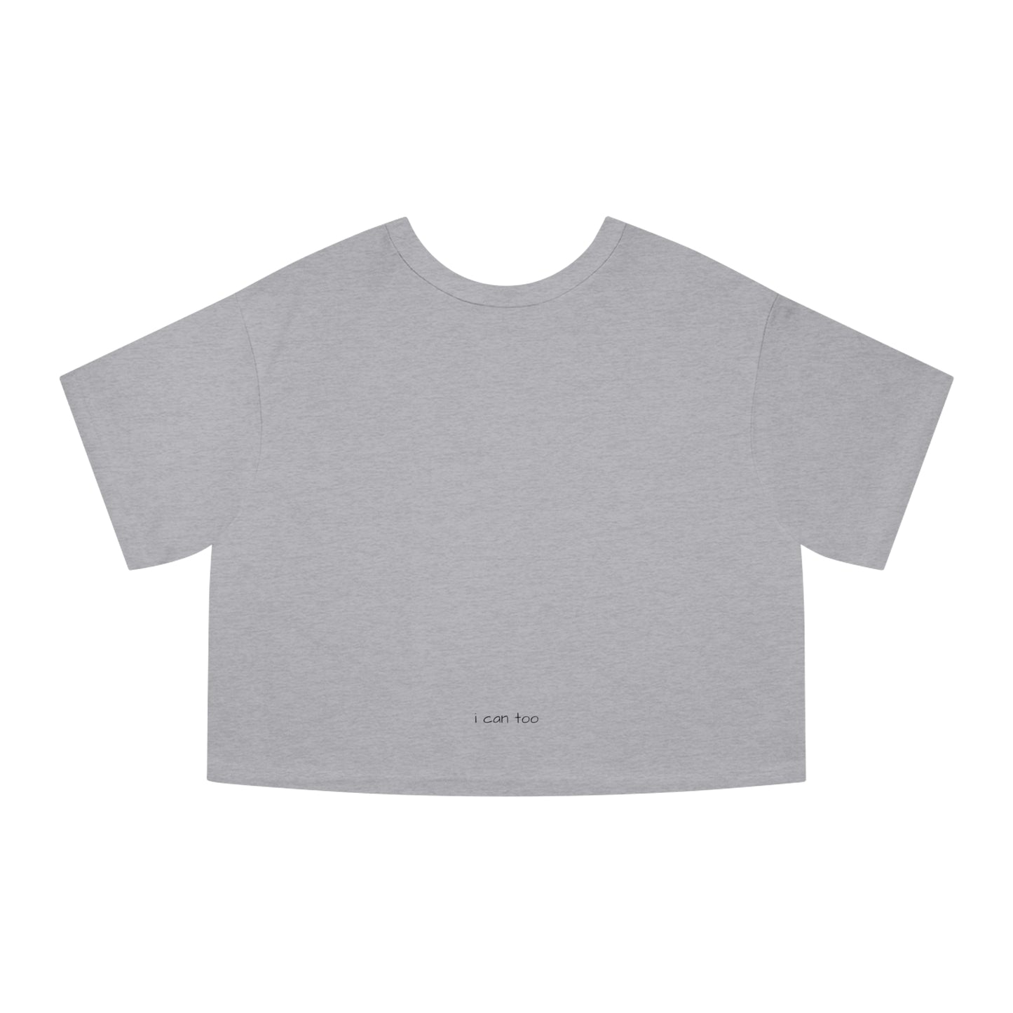 Boys Lie - 'i can too' on back - Women's Cropped T-Shirt