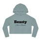 Beasty and a Beauty - Women’s Cropped Hooded Sweatshirt 100% cotton