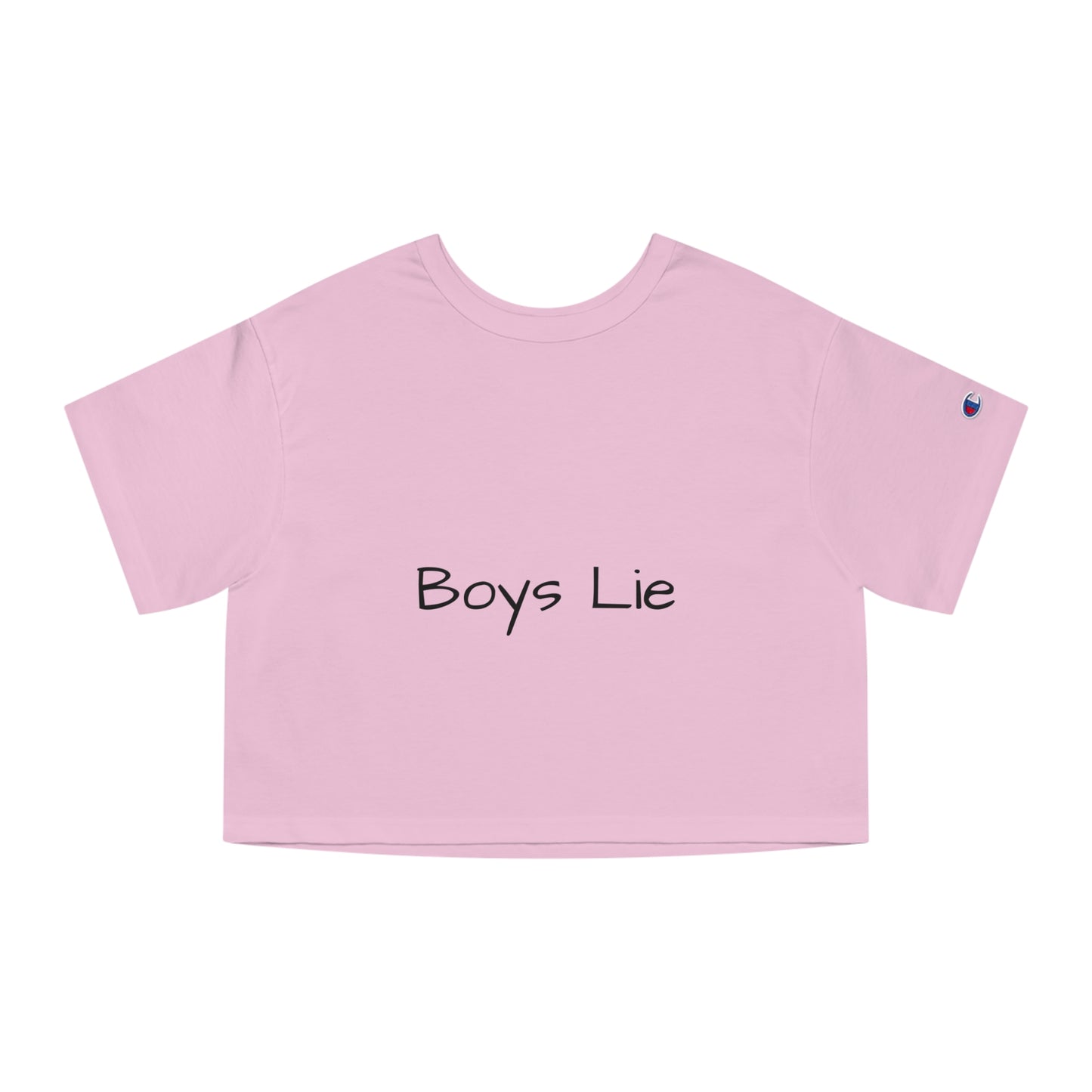 Boys Lie - 'i can too' on back -  Women's Cropped T-Shirt