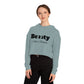 Beasty and a Beauty - Women’s Cropped Hooded Sweatshirt 100% cotton