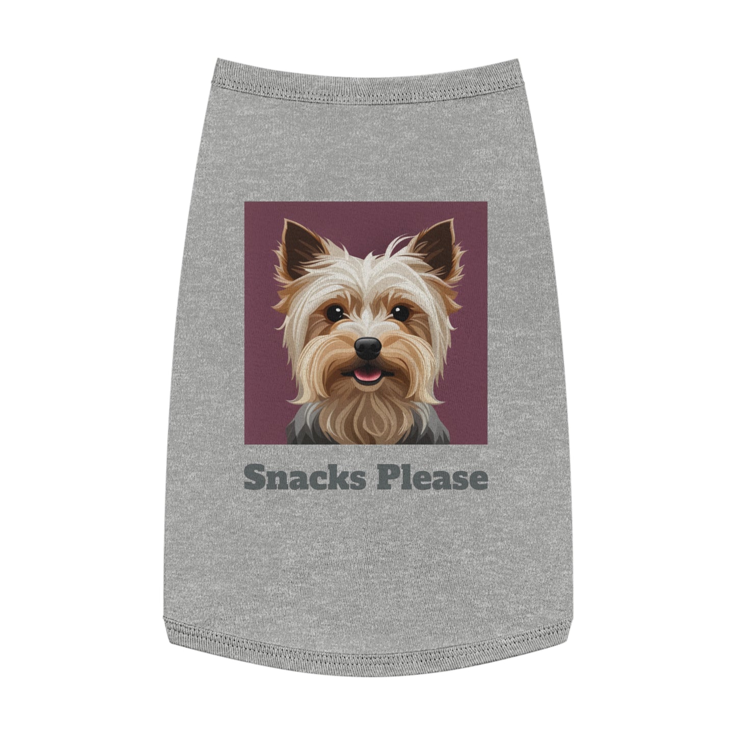 Yorkie T-shirt - 100% cotton - Snacks Please