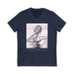 Womens Short Sleeve V-Neck Tee -100% cotton - Lady of the Sea